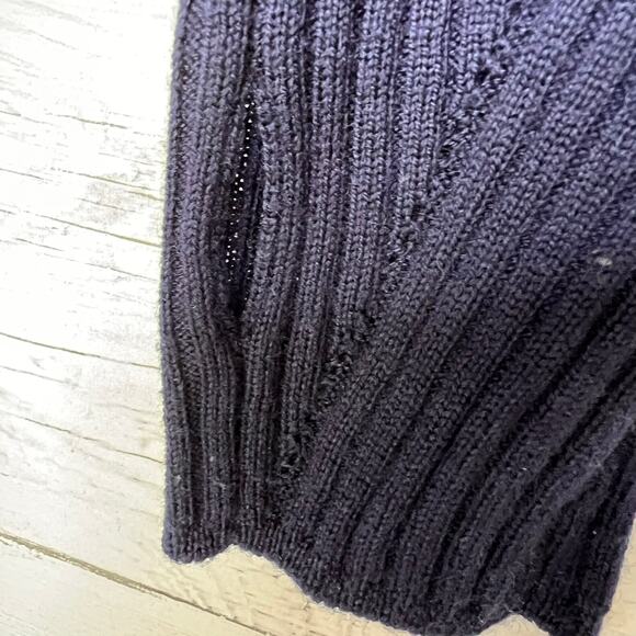 Rag & Bone Sweater Womens Size S/P Navy Emory Ribbed Long Sleeve Crew Neck - Picture 8 of 16